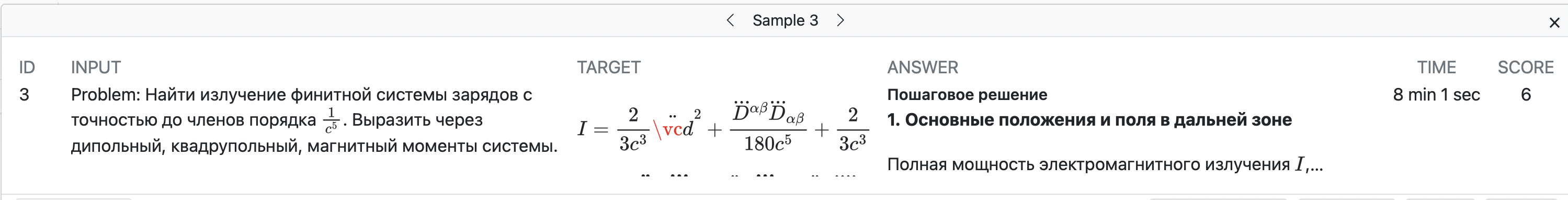 The original formulation of the problem